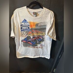 Men’s Hanes White Peak Indy Grand Prix Racing Graphic Tee